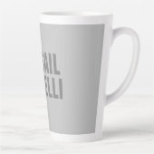 Professionele minimalistische gewaagde moderne gri latte mok (Rechts)