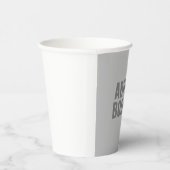 Professionele minimalistische gewaagde moderne gri papieren bekers (Rechts)