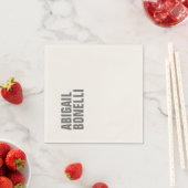 Professionele minimalistische gewaagde moderne gri servet (Insitu)