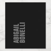 Professionele minimalistische gewaagde moderne gri wijn etiket (Enkel label)