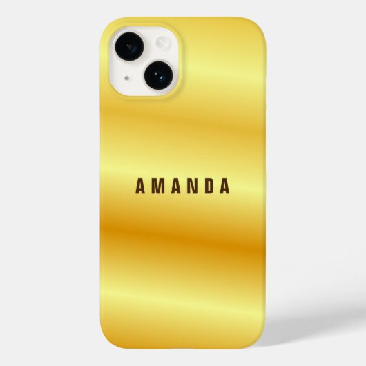 Professionele, minimalistische goudkleur voegt jou Case-Mate iPhone case (Achterkant)