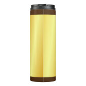 Professionele, minimalistische goudkleur voegt jou thermosbeker (Achterkant)