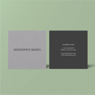 Professionele Minimalistische Grijze Netwerkadvise Vierkante Visitekaartje