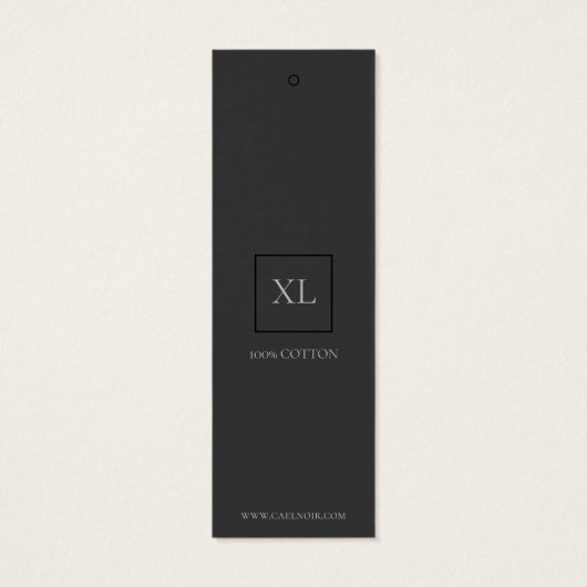 Professionele minimalistische Hang Labels Mini Visitekaartjes (Achterkant)