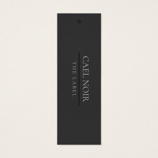 Professionele minimalistische Hang Labels Mini Visitekaartjes (Voorkant)