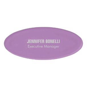 Professionele minimalistische jouw naam toevoegen naambadge