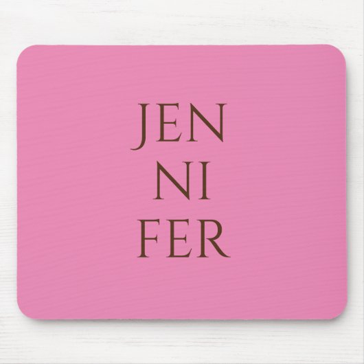 Professionele, minimalistische jouw namen toevoege muismat (Voorkant)