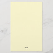 Professionele minimalistische kalligrafie naam briefpapier (Achterkant)