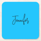 Professionele minimalistische kalligrafie naam hem kartonnen onderzetters (Voorkant)