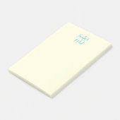 Professionele minimalistische kalligrafie naam post-it® notes (Schuin)