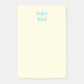 Professionele minimalistische kalligrafie naam post-it® notes (Voorkant)