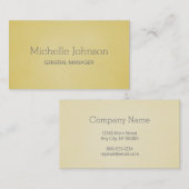 Professionele minimalistische koraaltan visitekaartje (Voorkant / Achterkant)