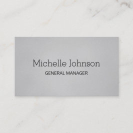 Professionele minimalistische korstgrijs visitekaartje