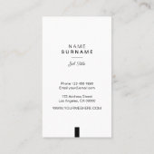 Professionele minimalistische lay-out - Schone B&W Visitekaartje (Achterkant)