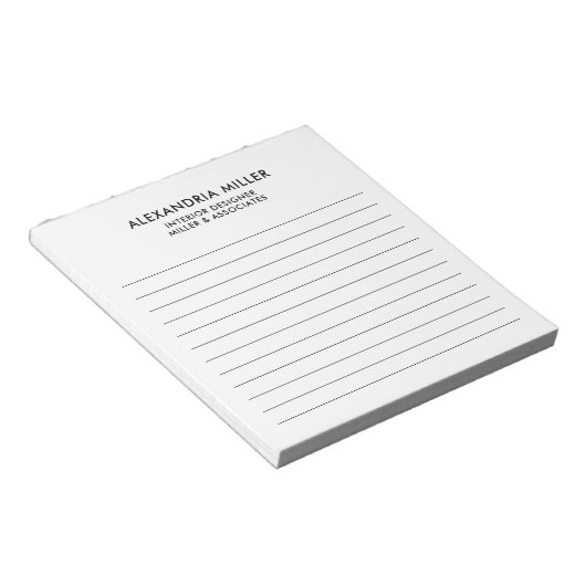 Professionele minimalistische led notitieblok (Schuin)