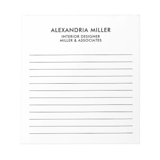 Professionele minimalistische led notitieblok (Voorkant)