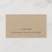 Professionele minimalistische legante consultant visitekaartje (Achterkant)