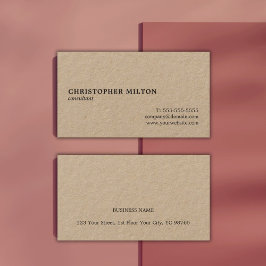 Professionele minimalistische legante consultant visitekaartje