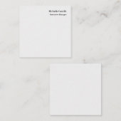 Professionele minimalistische lichtgrijs notitiekaartje (Voorkant / Achterkant)