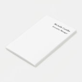 Professionele minimalistische lichtgrijs post-it® notes (Schuin)