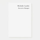 Professionele minimalistische lichtgrijs post-it® notes (Voorkant)