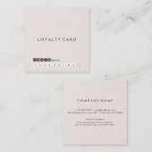 Professionele minimalistische Linen Square-logo Vierkante Visitekaartje (Voorkant / Achterkant)