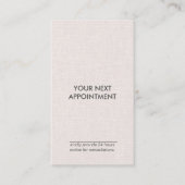 Professionele minimalistische Linen verticale Beno Visitekaartje (Voorkant)