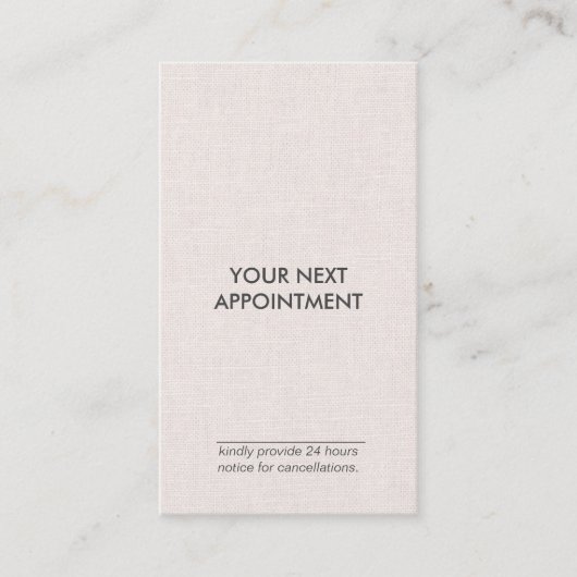 Professionele minimalistische Linen verticale Beno Visitekaartje (Voorkant)