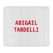 Professionele minimalistische moderne, aangepaste  snijplank (Voorkant)