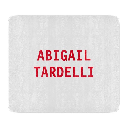 Professionele minimalistische moderne, aangepaste  snijplank (Voorkant)