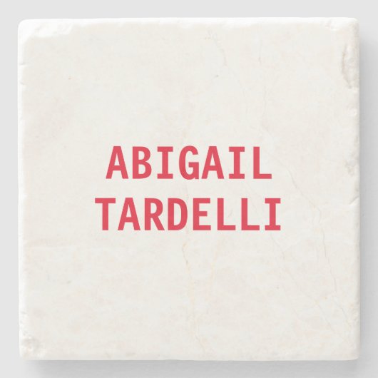 Professionele minimalistische moderne, aangepaste  stenen onderzetter (Voorkant)