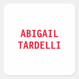 Professionele minimalistische moderne, aangepaste  vierkante sticker