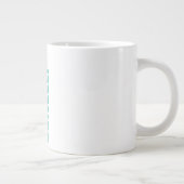 Professionele minimalistische moderne blauw wit vo grote koffiekop (Rechts)