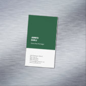 Professionele minimalistische moderne bos groen wi magnetisch visitekaartje (Voorbeeld)