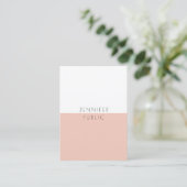 Professionele minimalistische, moderne, eenvoudige visitekaartje (Staand voorkant)