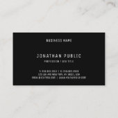 Professionele minimalistische moderne elegante een visitekaartje (Achterkant)