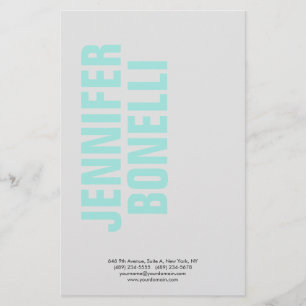 Professionele minimalistische moderne gewaagde bla briefpapier