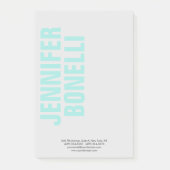 Professionele minimalistische moderne gewaagde bla post-it® notes (Voorkant)