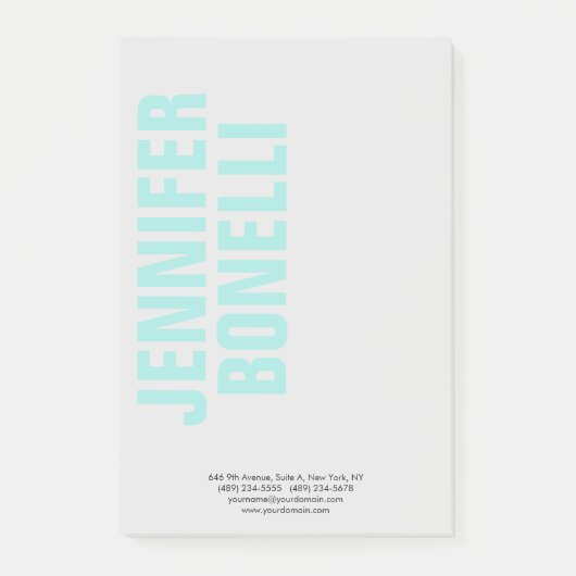 Professionele minimalistische moderne gewaagde bla post-it® notes (Voorkant)