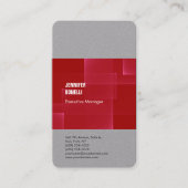 Professionele minimalistische moderne grijze vlakt visitekaartje (Voorkant)