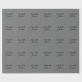 Professionele, minimalistische moderne handschrijf cadeaupapier (Vlak)