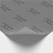 Professionele, minimalistische moderne handschrijf cadeaupapier (Hoek)