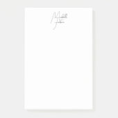 Professionele, minimalistische moderne handschrijf post-it® notes (Voorkant)