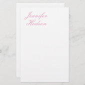 Professionele minimalistische moderne kalligrafie  briefpapier (Voorkant / Achterkant)