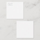 Professionele minimalistische moderne kalligrafie  notitiekaartje (Voorkant / Achterkant)