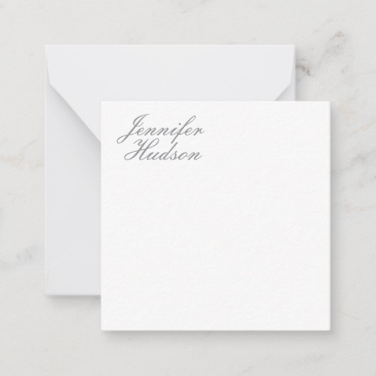 Professionele minimalistische moderne kalligrafie  notitiekaartje (Voorkant)