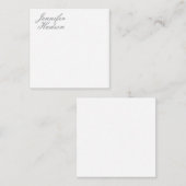 Professionele minimalistische moderne kalligrafie  notitiekaartje (Voorkant / Achterkant)