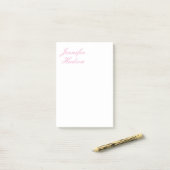 Professionele minimalistische moderne kalligrafie post-it® notes (Op bureau)