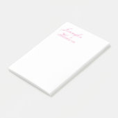 Professionele minimalistische moderne kalligrafie post-it® notes (Schuin)