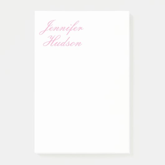 Professionele minimalistische moderne kalligrafie post-it® notes (Voorkant)